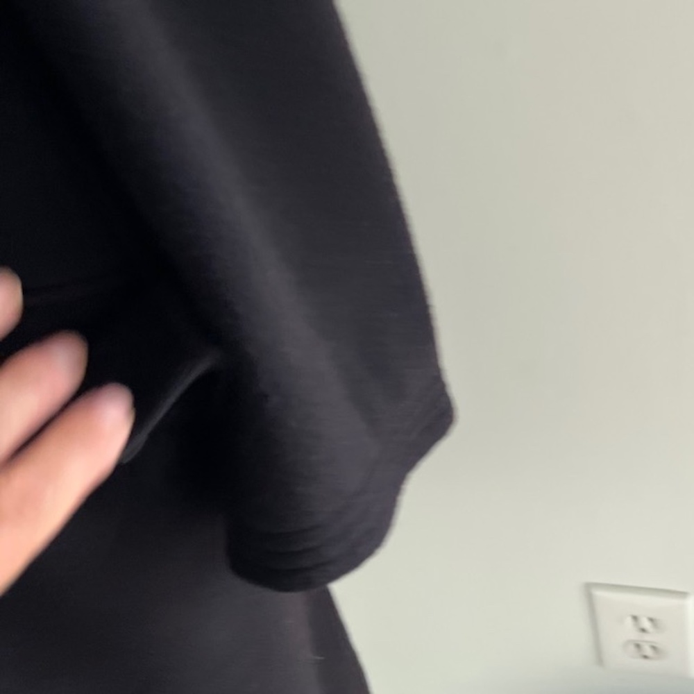 Hermes Mens Vintage Cashmere Black Coat Size 50 - Picture 4 of 10